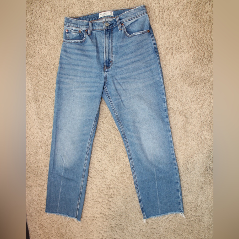 Abercrombie & Fitch The Ankle Straight Ultra High Rise